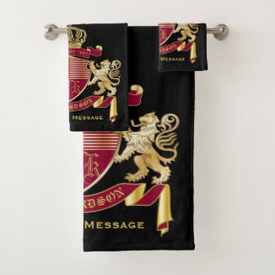 Créez votre propre blason d'armoiries d'or rouge