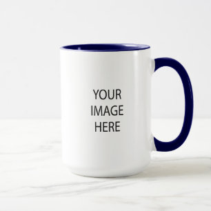 Créez votre propre bleu marine tasse combinée de