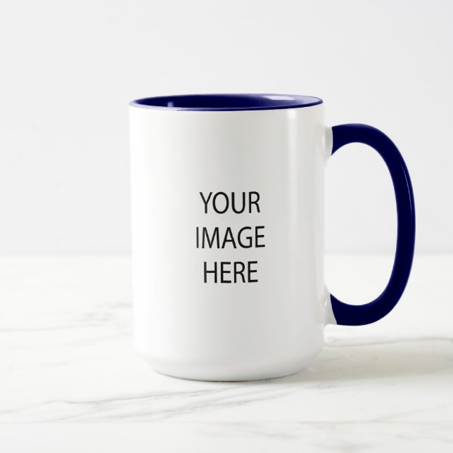 Créez votre propre bleu marine tasse combinée de (Droite)