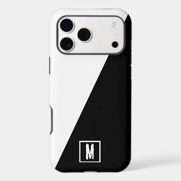 Créez Votre Propre Cadeau Monogrammé Noir Et Blanc