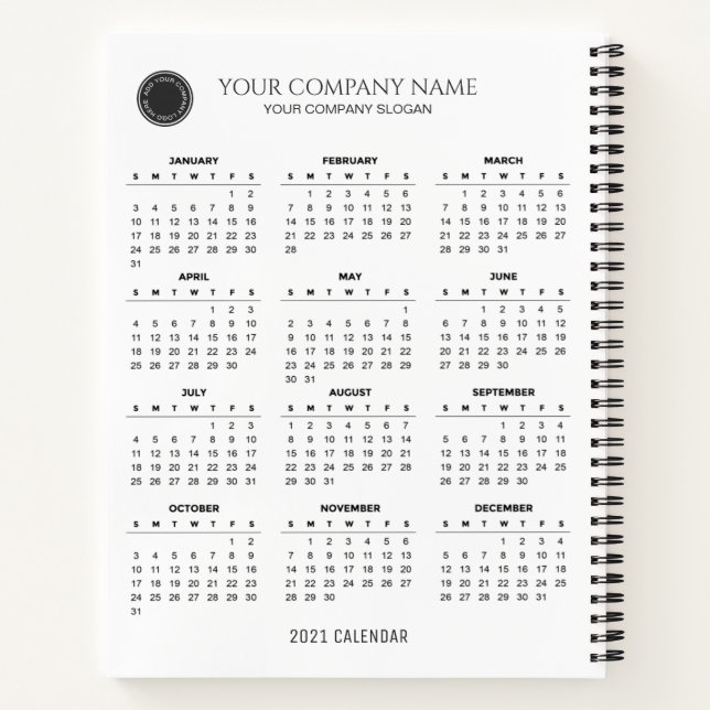Créez votre propre calendrier 2021 | Carnet (Dos)