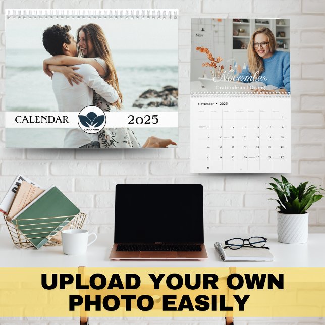Créez votre propre calendrier photo de famille mod (Create Your Own 2025 Modern Family Photo Calendar)