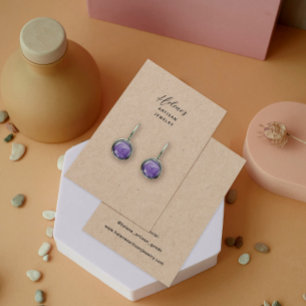 Créez votre propre carte d'affichage Kraft Bijoux