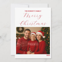 créez votre propre carte de Noël pour la famille