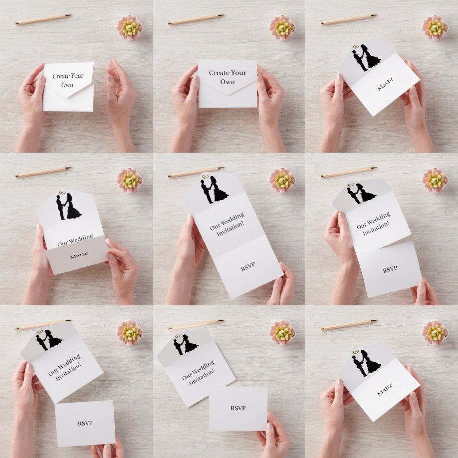 Créez Votre Propre Carte de Réponse de Mariage Bla