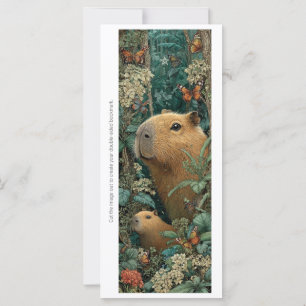 Créez votre propre carte de signet de capybaras fl