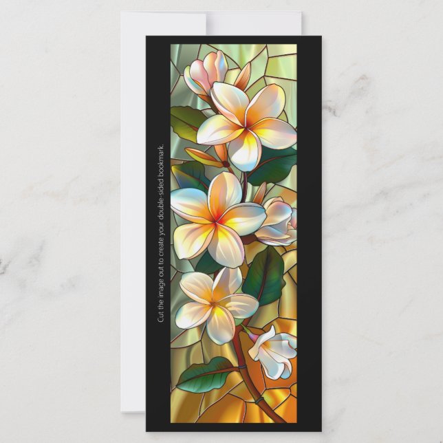 Créez votre propre carte de Signet Frangipani en v (Devant)