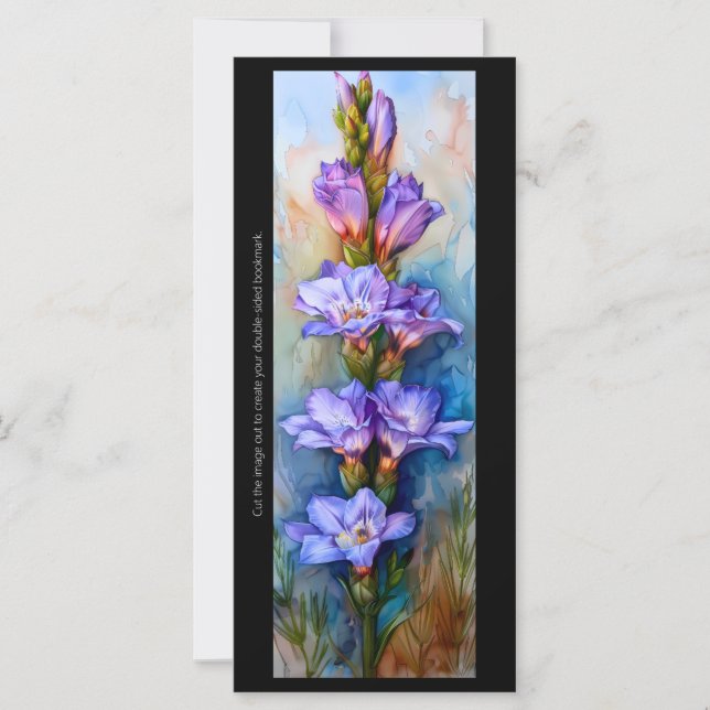Créez votre propre carte de Signet Gladiolus Peint (Devant)