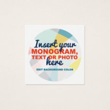 Créez votre propre Carte de visite Carré personnal