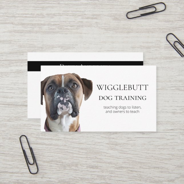Créez votre propre Carte de visite d'entraînement  (Devant/Arrière en situation)