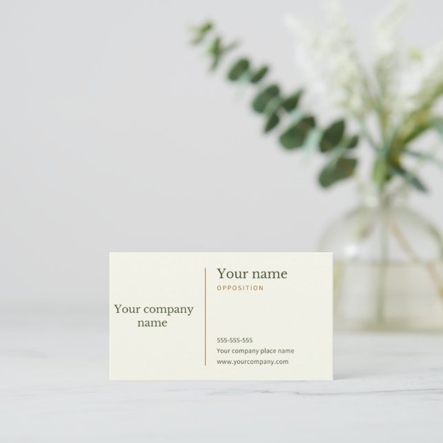 Créez votre propre Carte de visite standard  (Debout devant)