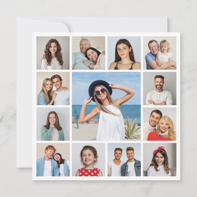 Créez votre propre carte de vœux avec 13 photos (Devant)