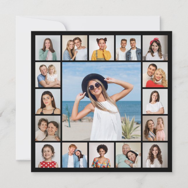 Créez votre propre carte de vœux avec 17 photos  (Devant)