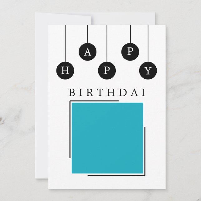 Créez votre propre carte de voeux d'anniversaire (Devant)