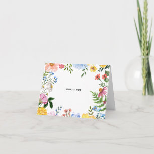Créez votre propre carte de vœux florale pliée