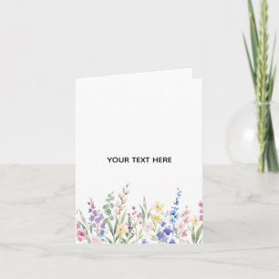 Créez votre propre carte de vœux florale pliée