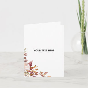 Créez Votre Propre Carte De Vœux Florale Pliée