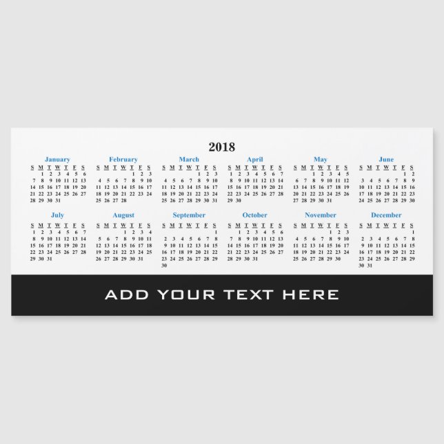 Créez votre propre carte magnétique de calendrier (Devant)