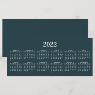 Créez votre propre carte plat 2022 calendrier