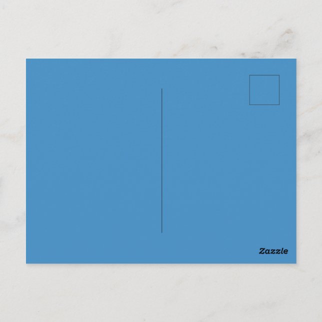 Créez votre propre carte postale brillante couleur (Dos)