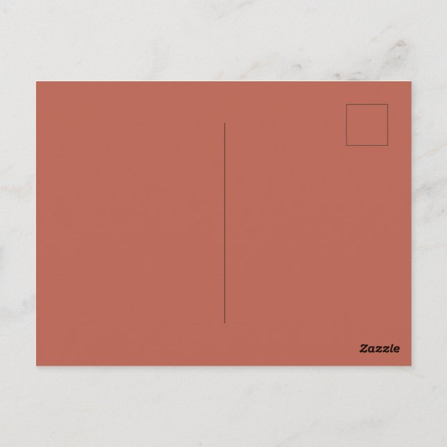 Créez votre propre carte postale brillante couleur (Dos)