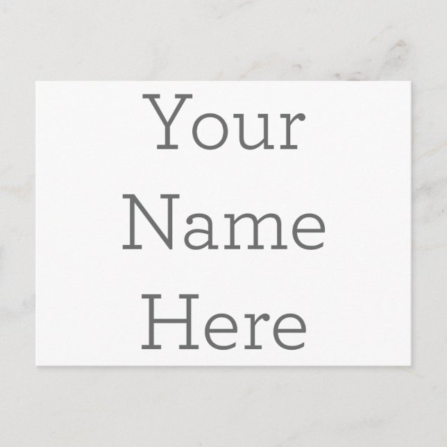 Carte postale, Taille : Carte postale standard, Papier: Mat signature, Enveloppes: Aucun (Devant)