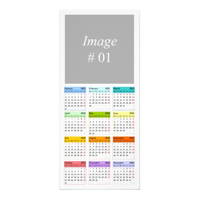 Créez votre propre carte rack calendrier 2022 (Devant)