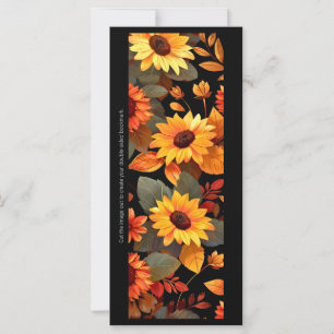 Créez votre propre carte Signet de tournesols pein