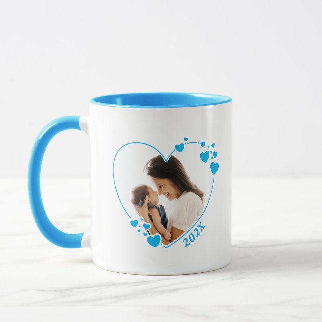 Créez votre propre coeur Photo Mug (Gauche)