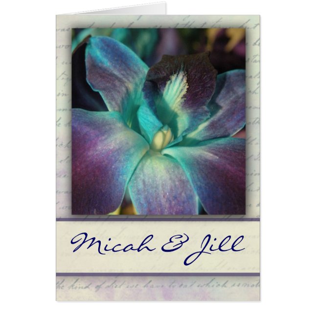 Créez votre propre conception d'orchidée bleue (Devant)