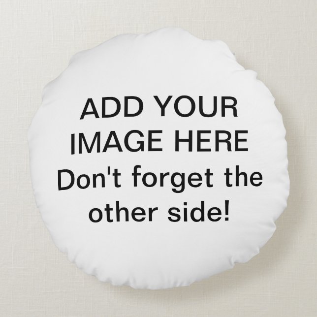 Créez votre propre Coussin rond Mandala personnali (Dos)