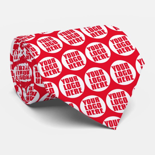 Créez votre propre Cravate de logo d'entreprise (Roulé)