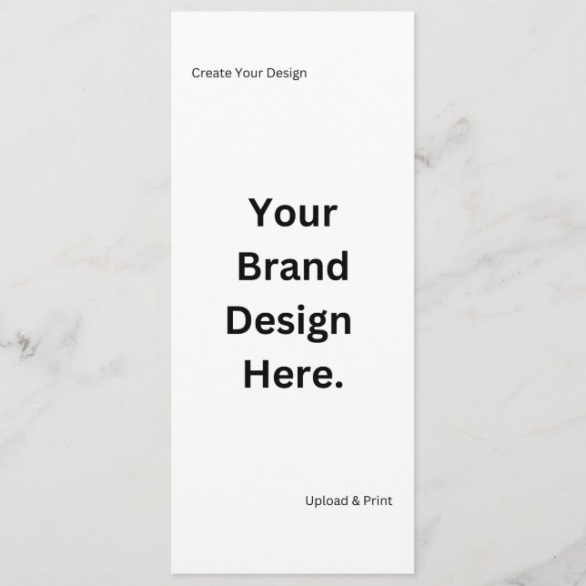 Créez votre propre design et imprimez le menu plat (Devant)