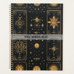 Créez Votre Propre Élégant Tarot Mystique Or Noir
