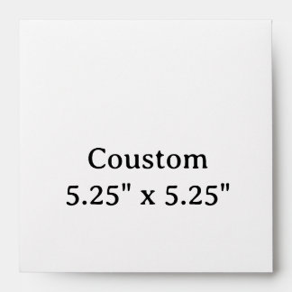 créez votre propre enveloppe simple 5,25" x 5,25"
