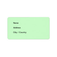 Créez votre propre Étiquette de adresse vert