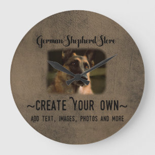 Créez votre propre horloge photo berger allemand