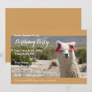 Créez votre propre invitation de fête d'anniversai