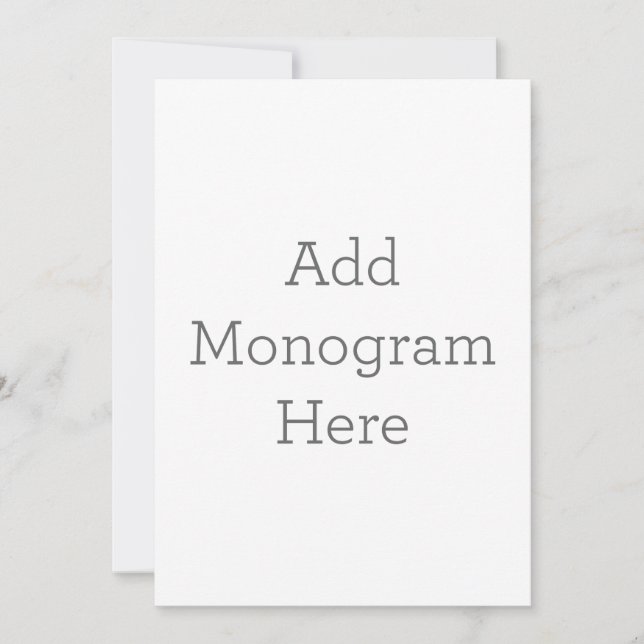 Créez votre propre invitation Monogramme (Devant)