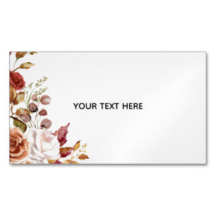 Créez Votre Propre Magnet de Carte de Visite Flora
