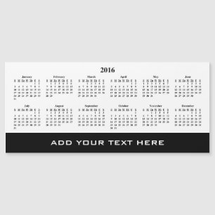 Créez votre propre Modèle de calendrier 2016