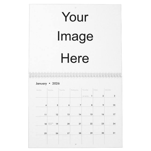 Créez votre propre modèle de calendrier de photo (Jan 2026)