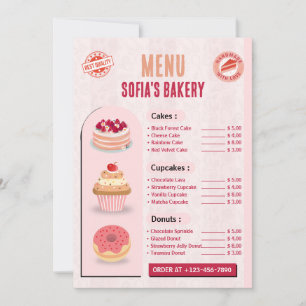 Créez votre propre Modèle de carte de menu de boul