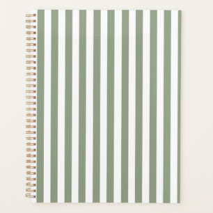 Créez Votre Propre Motif Rayé Vert Sauge et Blanc