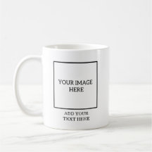 Créez votre propre Mug - 2 Images Carrés Plus Text