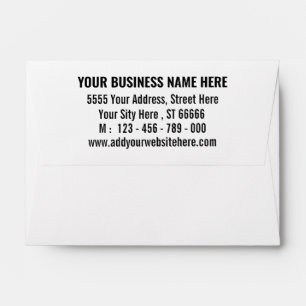 Créez votre propre nom Info Adresse Enveloppe