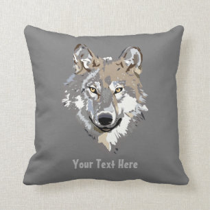 Créez votre propre oreiller à lancer de loup gris