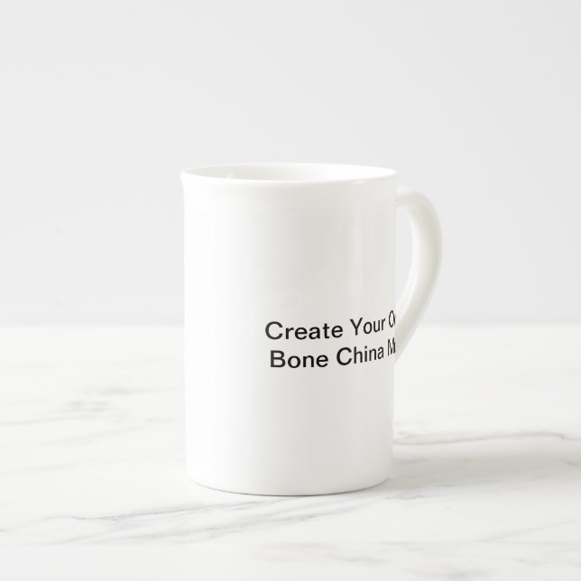 "Créez votre propre os" Mug de Chine osseuse (Devant droit)