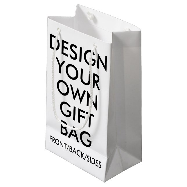 Créez votre propre petit sac cadeau de 10 po (Devant Angle)
