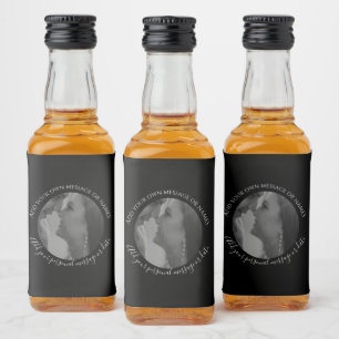 Créez votre propre photo Liquor Mariage Étiquette